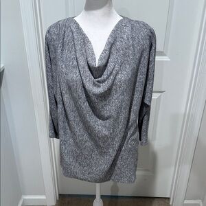 Nurture by Lamaze Charcoal Drape Neck Blouse